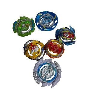 Beyblade Lot w Arena Stadium Launchers Ripcords and Assorted Components
